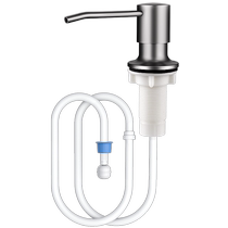 Detergent pressure dispenser for kitchen sink soap dispenser pressure artifact dish basin stainless steel pressure pump head 685