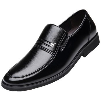 Men's genuine leather business formal shoes for middle-aged dads
