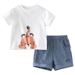 David Bella Boys Summer Clothes Baby Boys Children's Clothes Cotton Baby T-Shirt Set