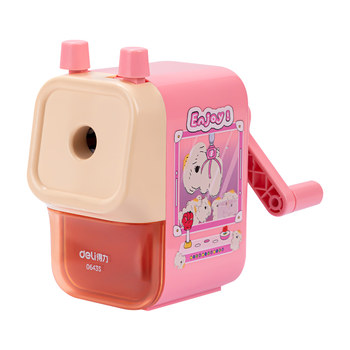 Deli’s free customized pencil sharpener automatically feeds lead and saves effort