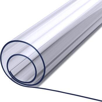 Gold plastic transparent table mat waterproof and oil-proof Gold plastic transparent table mat waterproof and oil-proof