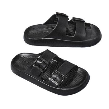 Skechers Men's and Women's Sports Strap-On Slippers, Lightweight, Breathable, Comfortable, Casual, Simple, Versatile Sandals 243336