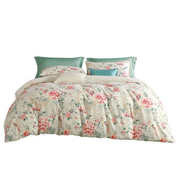 Fuanna pure cotton brushed four-piece set pure cotton thickened warm autumn and winter sheets and duvet covers bedding and fitted sheets