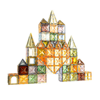 Children's nature magnetic pieces color window building blocks magnetic building blocks for boys and girls puzzle birthday gifts baby toys