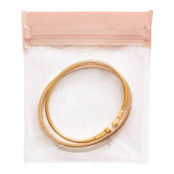 Non-yellow and hard waterproof eva jewelry bag anti-oxidation seal bag earrings jewelry necklace bracelet storage bag