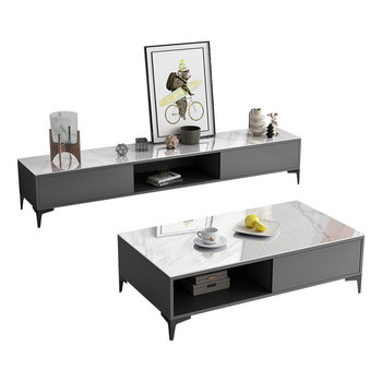 Tv cabinet simple coffee table combination