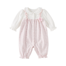 David Bella Newborn Clothes 2024 New Autumn Baby Jumpsuit 0-6 Months Baby Girl Covering Clothes
