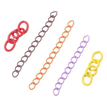 Colorful paint extension chain diy necklace ending chain
