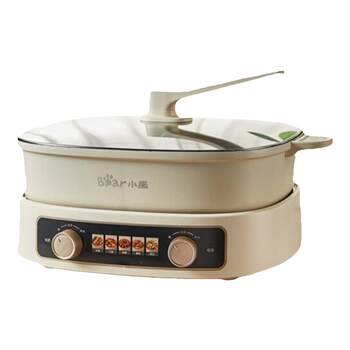 Little bear electric hot pot split-type independent temperature-controlled double pot