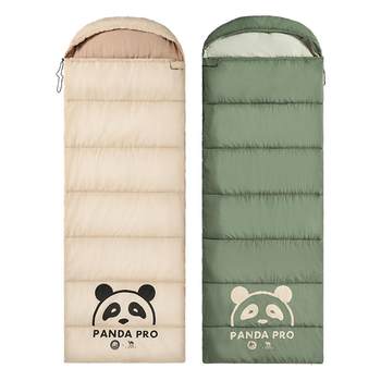 Camel panda joint outdoor camping sleeping bag adult style dirt-stayed spring and autumn cotton thick cold-proof sleeping bag Camel panda joint outdoor camping sleeping bag adult style dirt-stayed spring and autumn cotton thick cold-proof sleeping bag