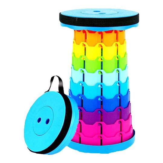 Портативный складной табурет с регулируемой высотой для использования дома и на улице.