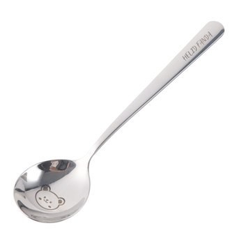 Stainless steel soup spoon long handle round spoon rice spoon fruit spoon