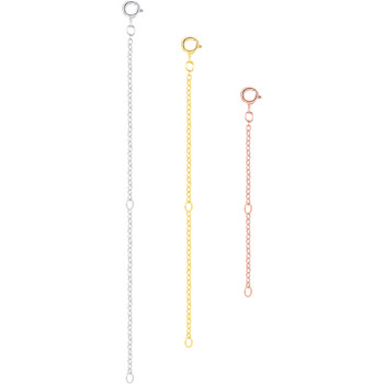 Modian 925 sterling silver diy adjustment extended chain jewelry