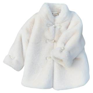 Girls' winter clothing, little girl's cotton coat, baby's imitation fur mink velvet coat, medium and large children's fur sweater, Chinese New Year's clothing