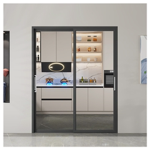 Sofia Kitchen Pushdoor Kitchen Door Narrow side minimalist glass door sliding door invisible door folding door moving door