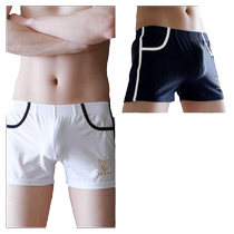 Ice silk underwear mens underwear Arrow pants loose mesh boxer briefs summer thin style outer wear breathable sexy boxer briefs