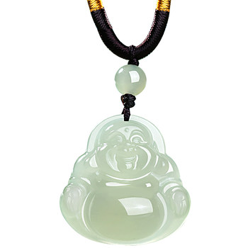 Miaoyun women's hotan jade buddha pendant necklace