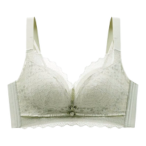 Catman underwear for women with big breasts no steel ring small breasts anti-sagging large size adjustable push-up thin bra
