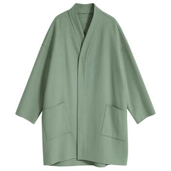 Yiner sound children's clothing winter elegant mid-length double-sided wool coat jacket