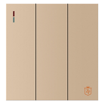 Type 86 concealed wall three-position electric lamp triple double triple open double control switch panel three open single control switch household