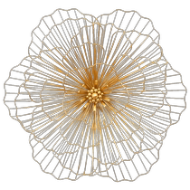 Modern light luxury creative living room background wall model room restaurant decoration pendant entrance wall hanging metal wall decoration