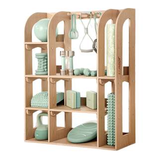 Joinfit wooden gym storage rack pilates storage rack fitness personal training gadget yoga studio hanger