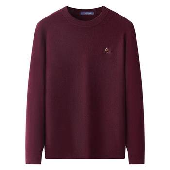 Montagut men's round neck cashmere sweater warm and thick Montagut men's round neck cashmere sweater warm and thick