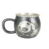 Foot Silver 999 Panda Hammer Pattern Handle Cup