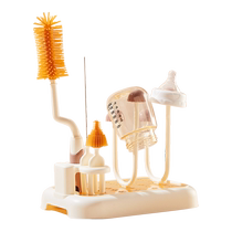 Baby bottle washing brush cleaning set device rack baby straw pacifier silicone bottle drying and draining holder