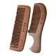 Natural peach wood comb household anti-static wooden comb