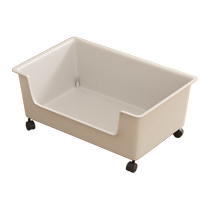 Under-desk bag storage rack artifact trolley movable wheeled storage rack student dormitory work station floor-standing bookshelf