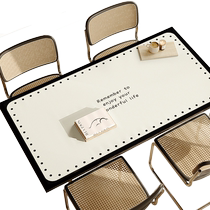 Net red ins advanced senses leather table cloth free of washing waterproof and anti-scalding anti-scalding and anti-scalding table tea table desktop protection cushion