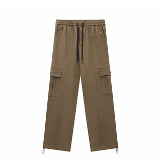 GWIT 美式休闲重磅cargo春秋美拉德重工水洗做旧抽绳束脚工装裤男