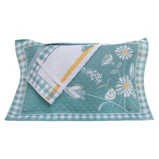 枕巾一对装枕头垫巾高档涤纶棉2024新款防头油四季学生宿舍男生