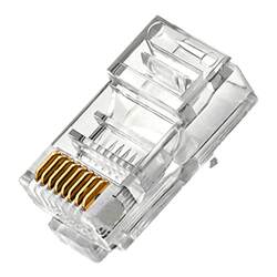 스마트 마우스 크리스탈 헤드 Cat5e5e6e 네트워크 커넥터 8 코어 금도금 rj45 10G 순수 구리 케이블