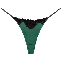 European and American sexy thong womens seamless underwear one line pure desire French girl green sports fitness tight T