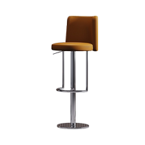 Italian minimalist bar chair light luxury home swivel lift high chair bar stool stainless steel simple island chair
