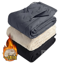Jeanswest lamb velvet cotton pants for men 2023 winter plus velvet and thickened leggings large size sweatpants warm youth sweatpants