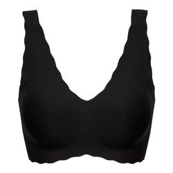 Ubras no size deep V small wave vest bra soft support no rims ສະດວກສະບາຍ seamless bra underwear ສໍາລັບແມ່ຍິງ