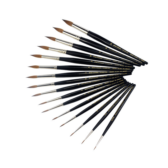 DaVinci – pinceau aquarelle v35, rangée de pinceaux à pigments solides