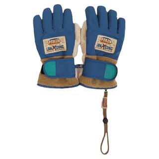 云朵工厂飞行员毛绒分指手套秋冬户外骑行保暖加绒加厚带防丢绳