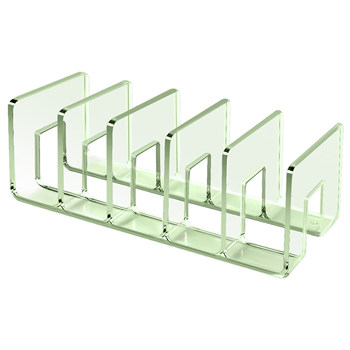 Colorful transparent book stand reading rack