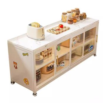 Slate multi-layer kitchen shelves