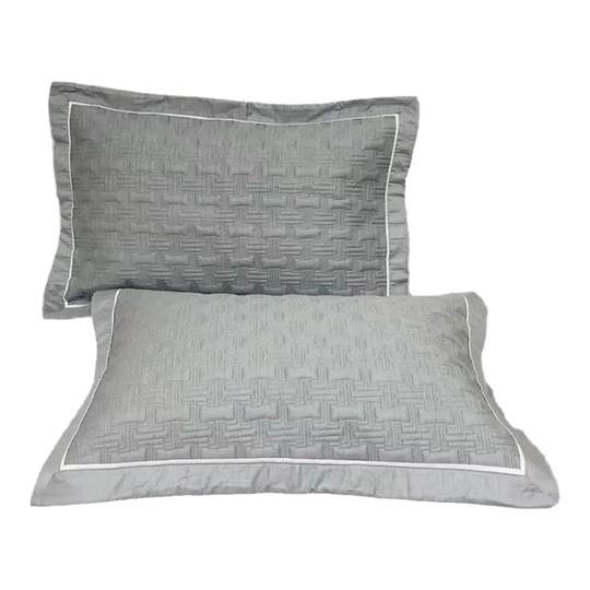 纯棉春秋夹棉枕套一对装网红60S纯色全棉高端酒店加厚新款枕芯套