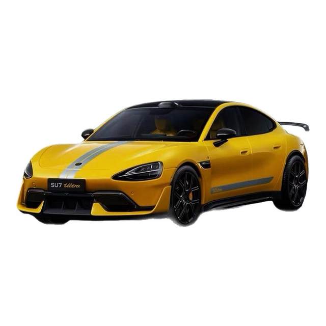 Su7ultra Lightning Yellow Large Tail Alloy Car Model