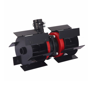Lawn mower accessories assembly trench loosening wheel incline