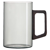 Suning glass teacup set with handle for household drinking large capacity juice cup high-value water cup 2008