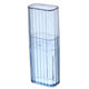 Portable transparent travel storage box toothpicks and cotton swabs