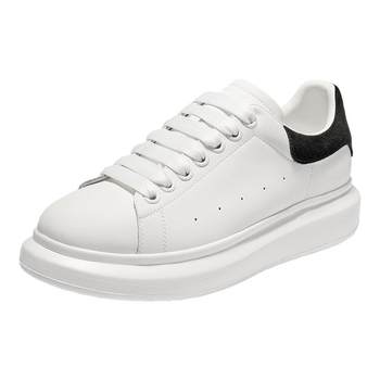 Belle men's shoes versatile white shoes men's autumn thick sole increased fashion casual sports board shoes a2080cm4