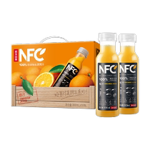 农夫山泉100%NFC橙汁果汁饮料300ml*10瓶鲜果冷压榨